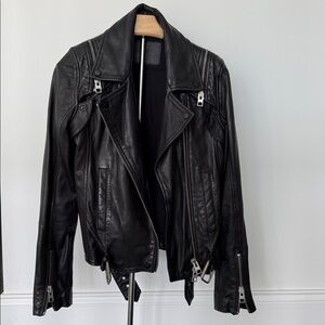 All Saints Black Leather Jacket